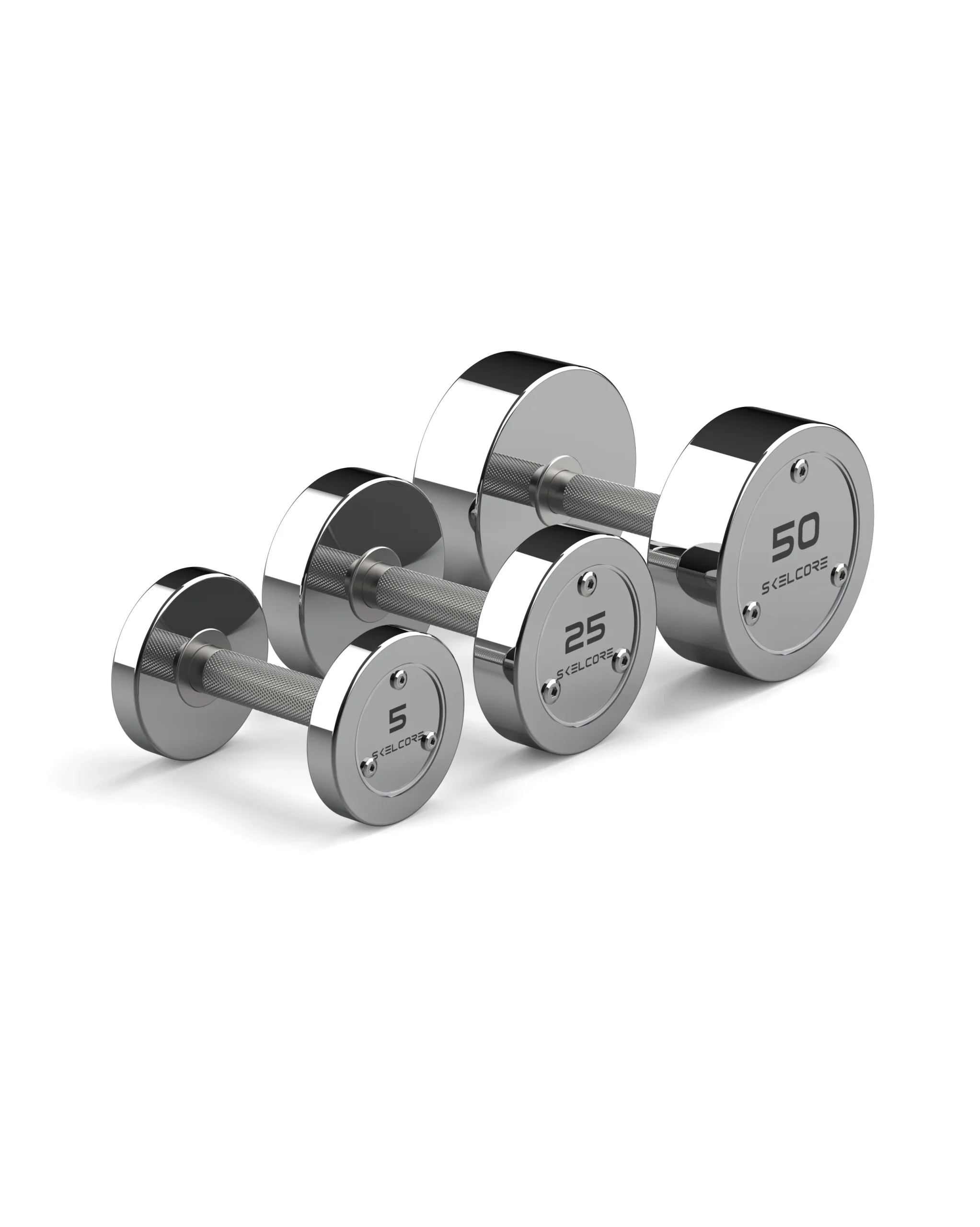 Skelcore Chrome Steel Dumbbell Set A