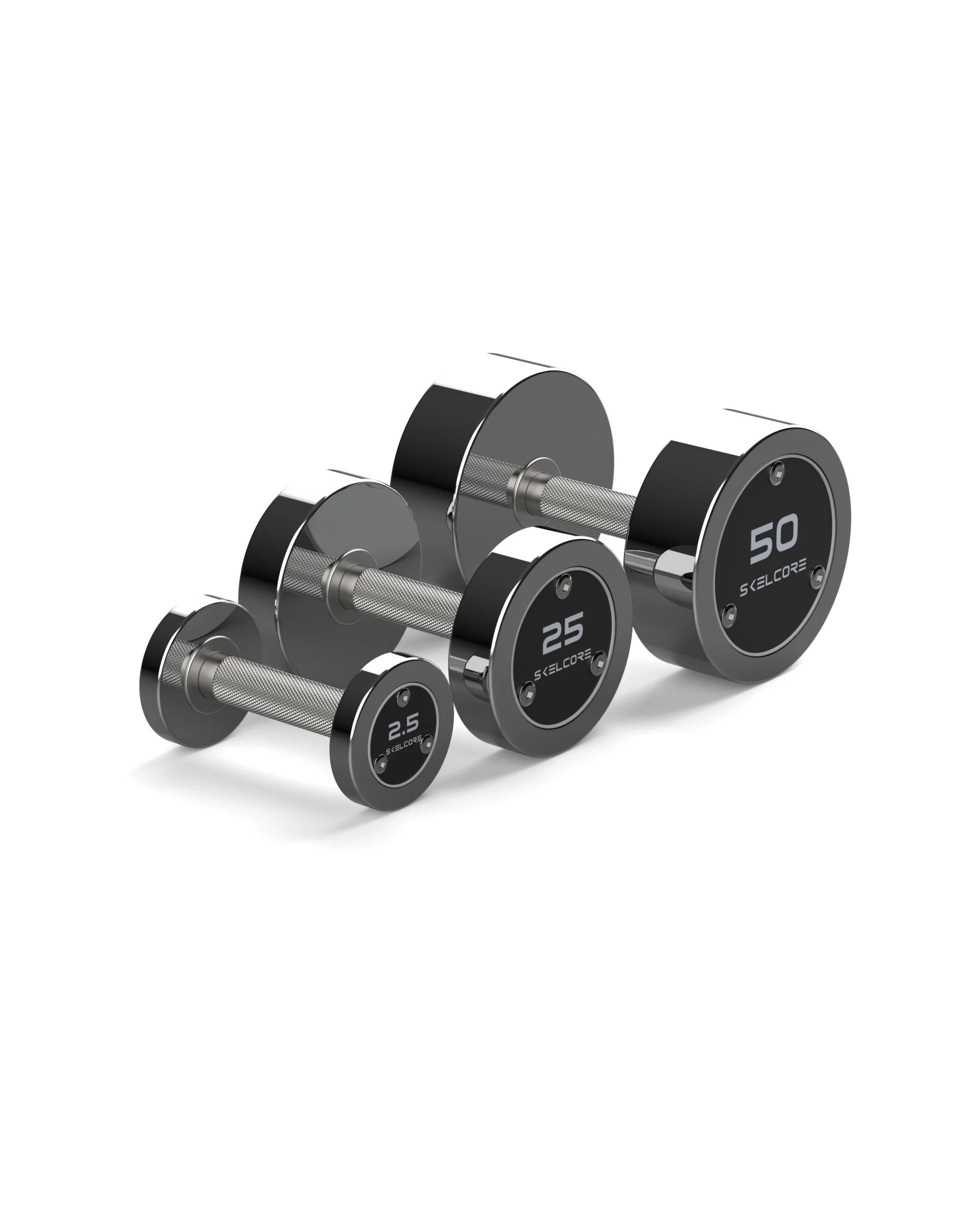 Skelcore Chrome Steel Dumbbell Set C