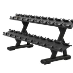 2 Tier, 10 Pair Dumbbell Rack
