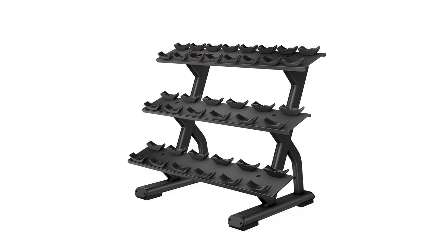 3 Tier, 10 Pair Dumbbell Rack